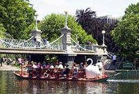 This is an image of the Swan Boats