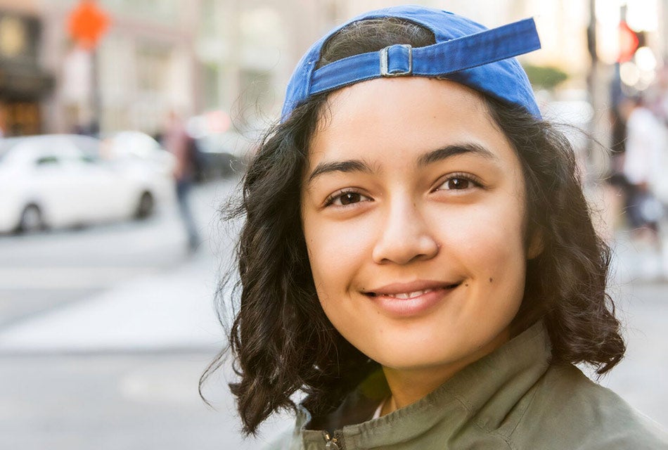 girl in hat