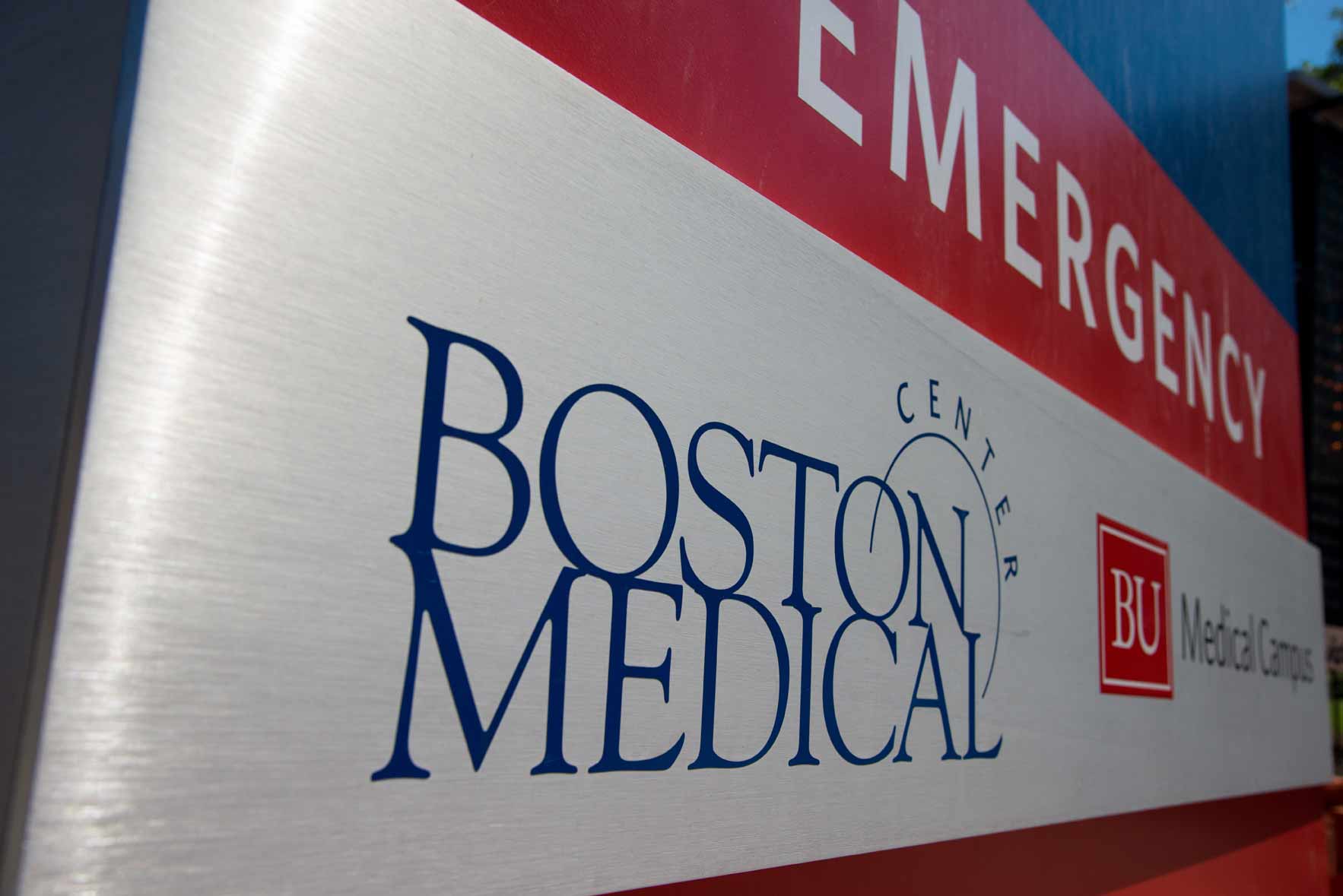 BMC Emergency Department signage