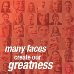many faces create our greatness