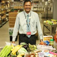 Latchman Hiralall is the Manager of the Preventative Food Pantry at BMC.