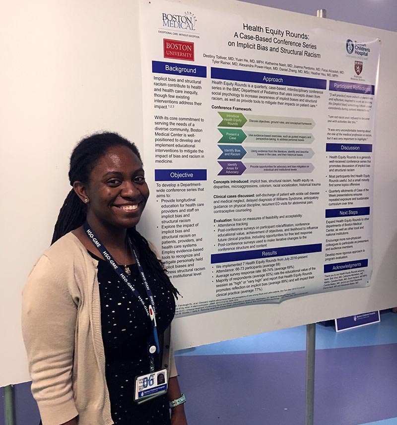 Presenting findings at a conference using a poster