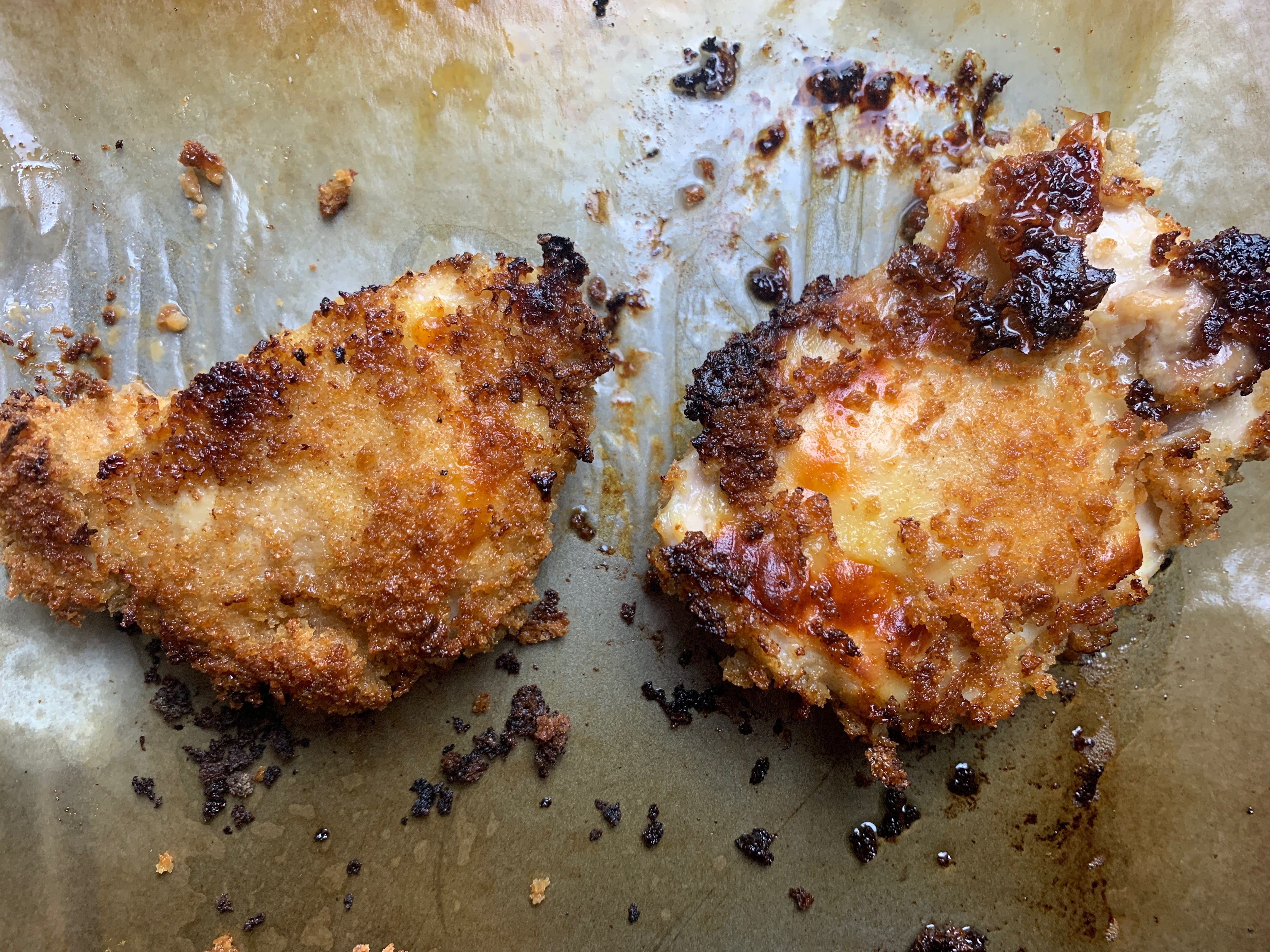 Oven fried chicken