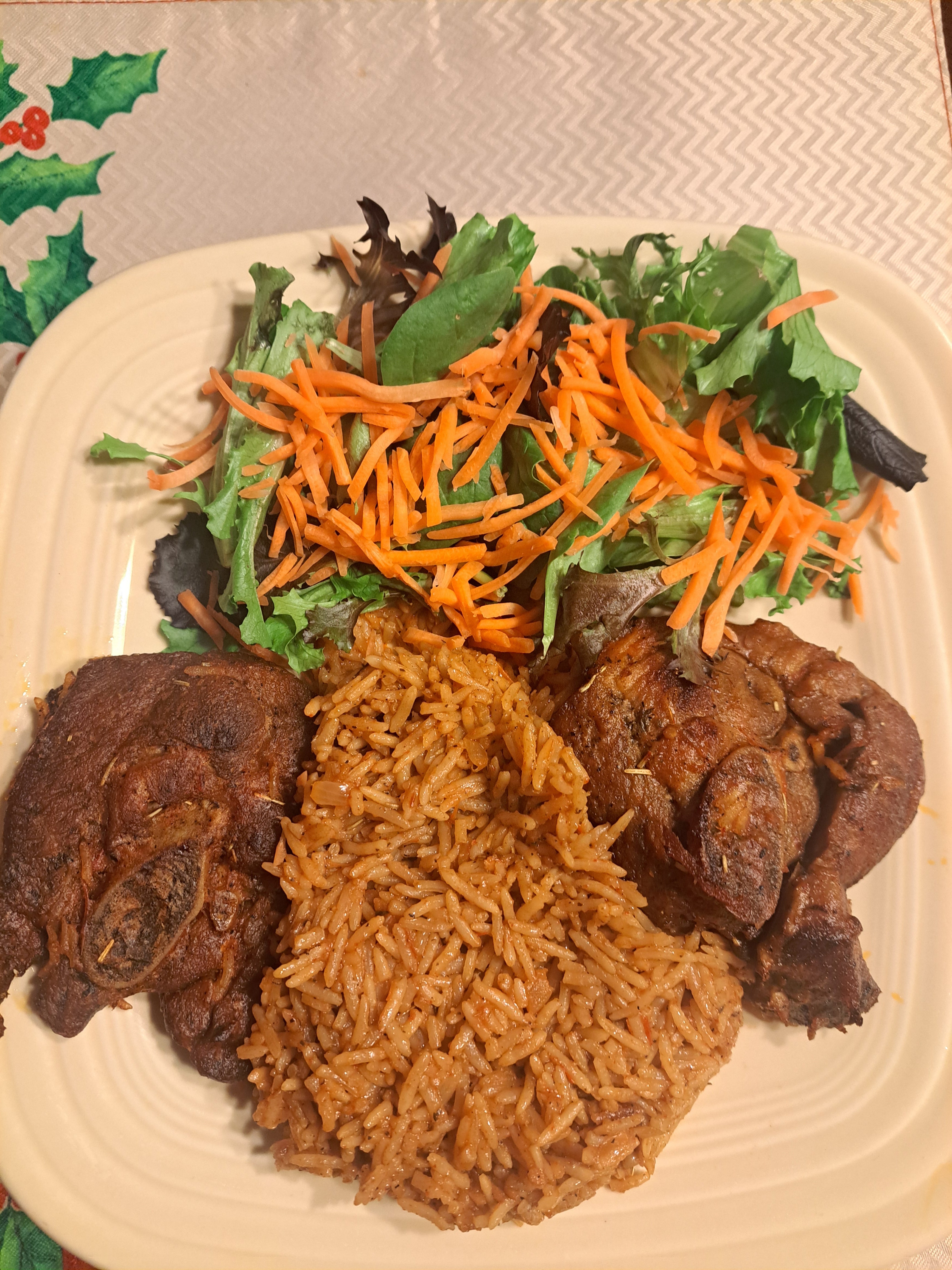 Nigerian Jollof Rice and Chicken