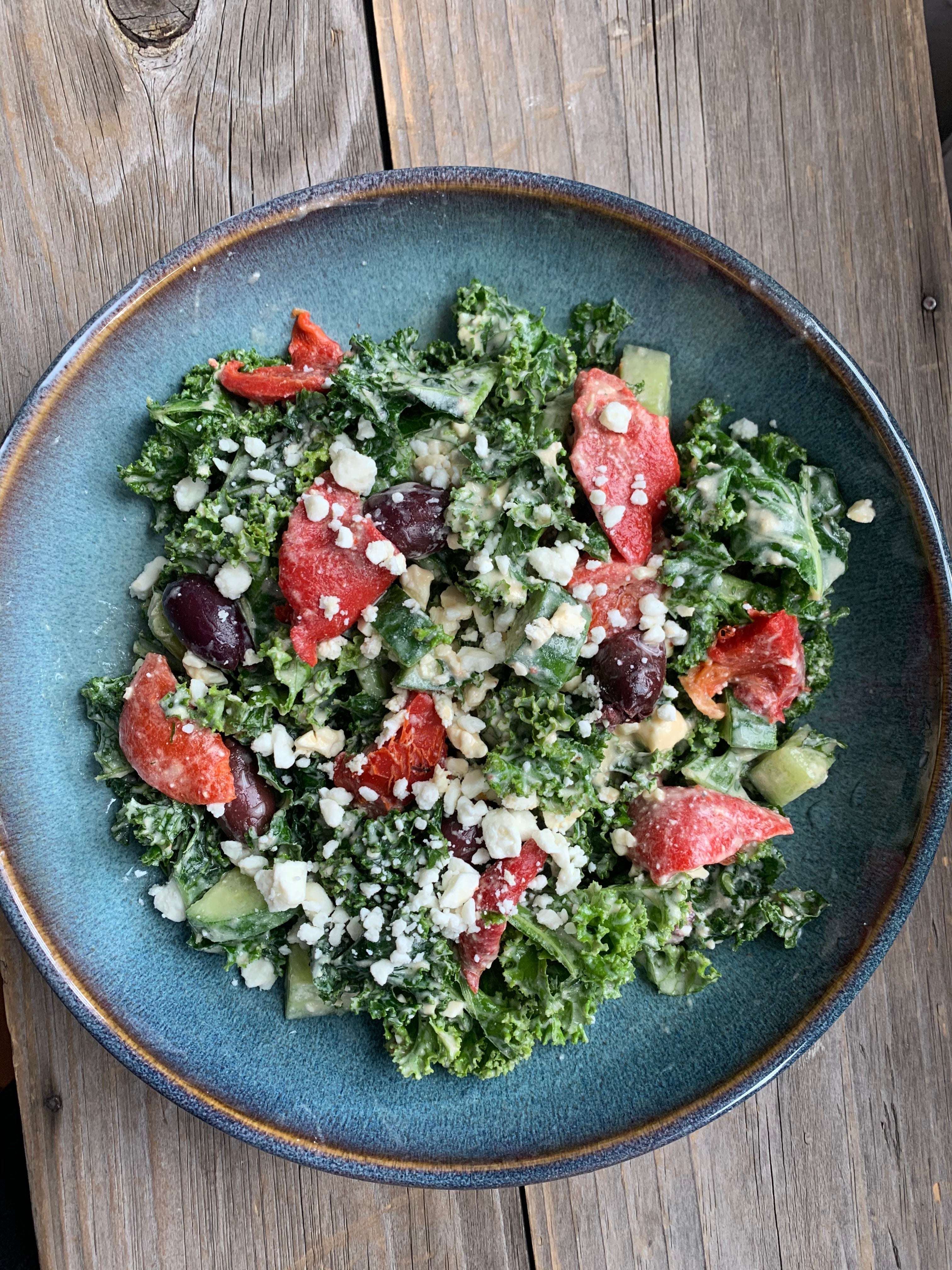 Ensalada De Kale Y Hummus