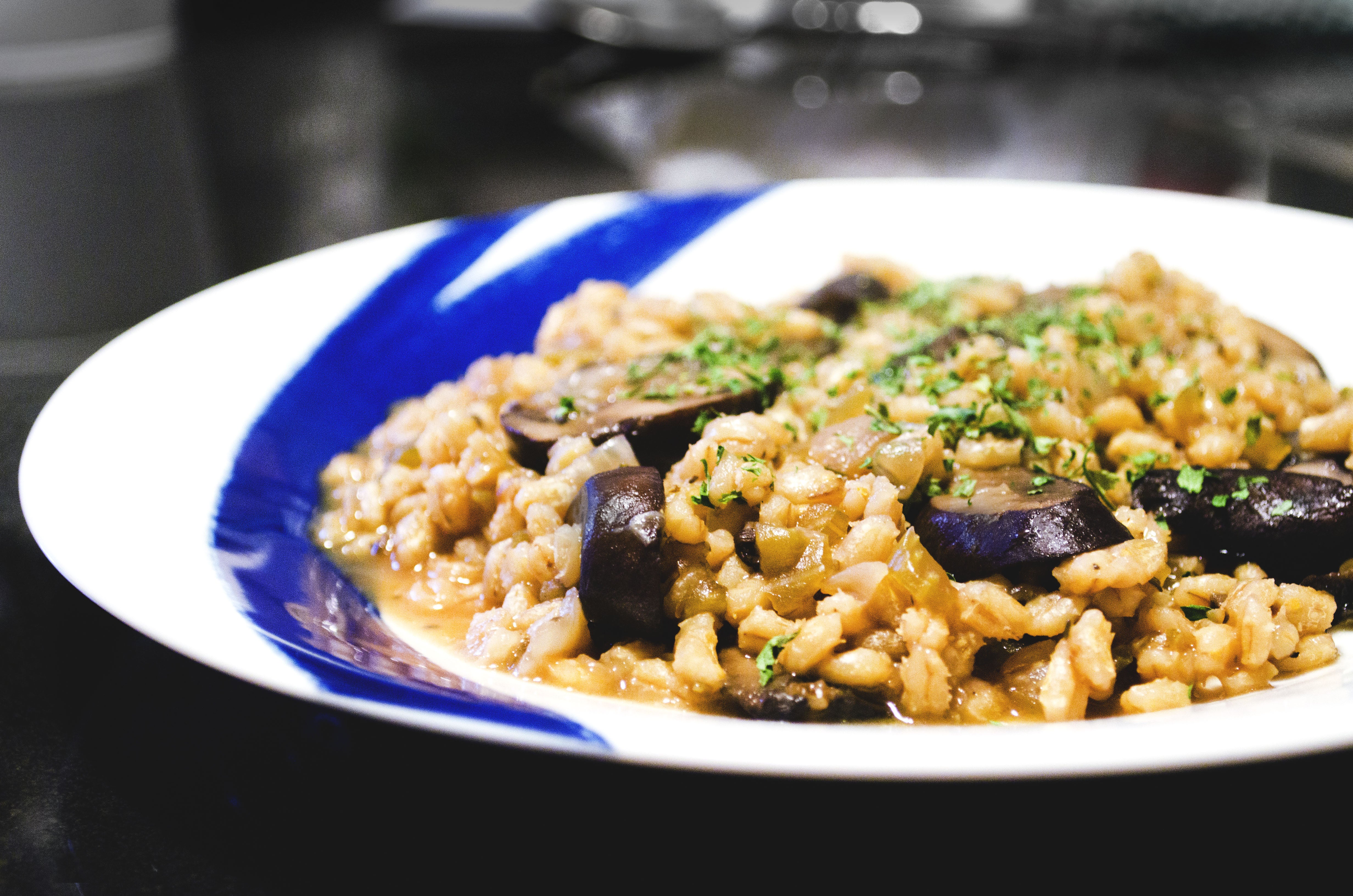 mushroom risotto