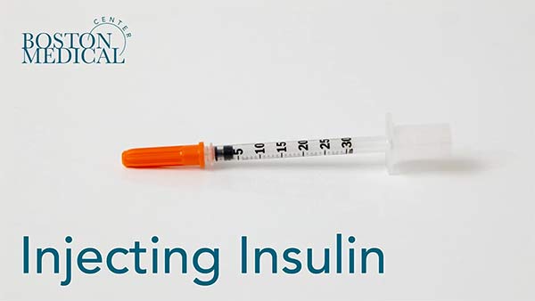 How to inject insulin with a syringe