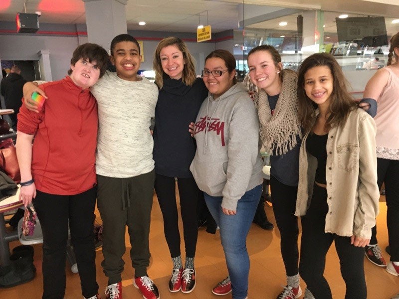 Group Photo at a Bowling Event