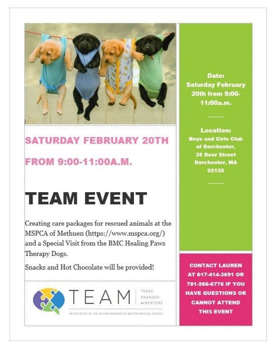 Therapy Dogs Flyer