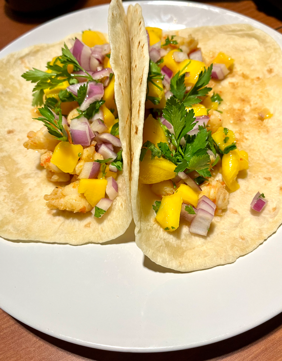 Shrimp and Mango Tacos