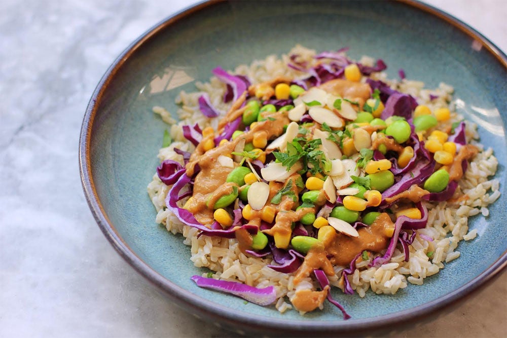 an image of a brown rice bowl