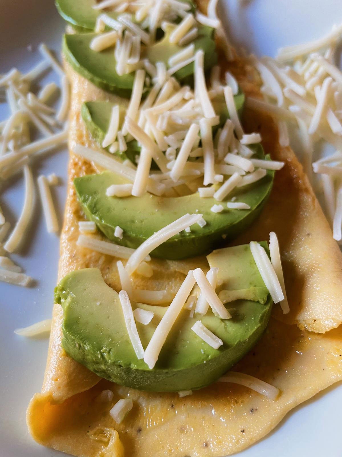 Tortilla Cetogénica y Aguacate