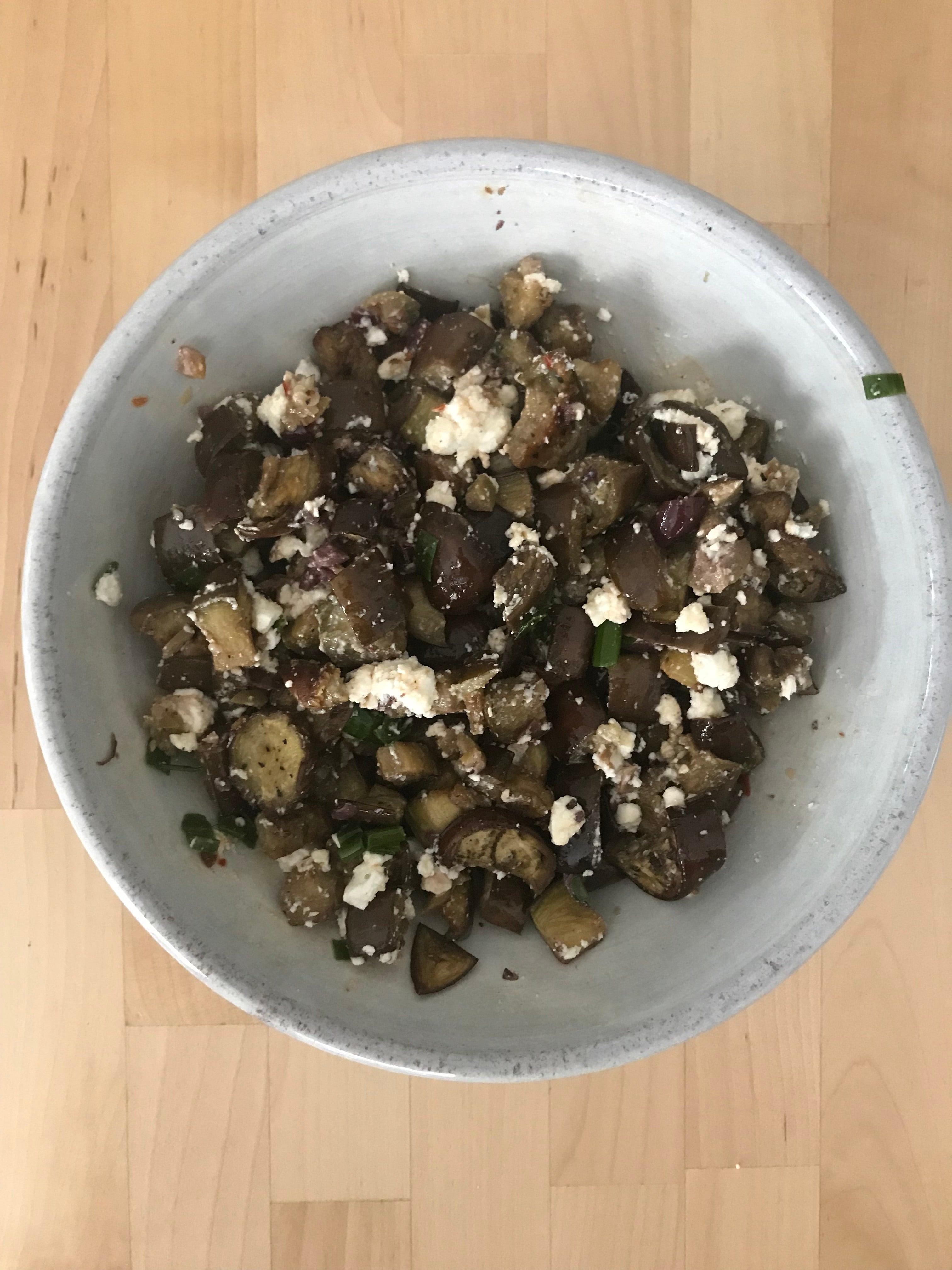 eggplant salad with feta