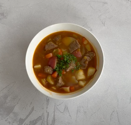 Beef and lentil stew