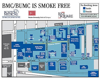 Mapa del campus libre de humo