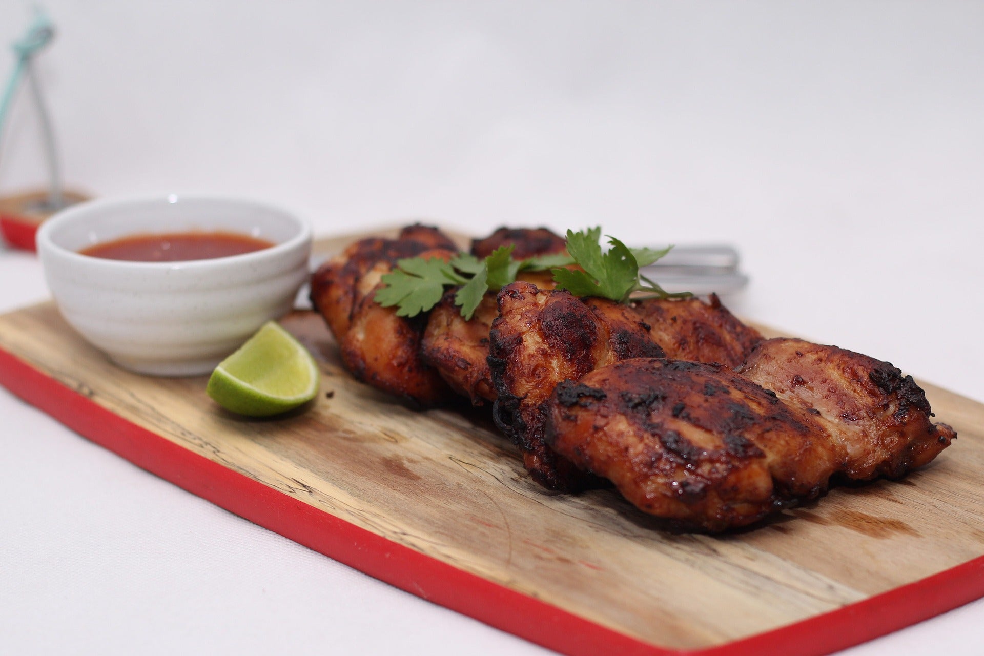 Grilled Chicken Thighs with Ginger-Lime Marinade