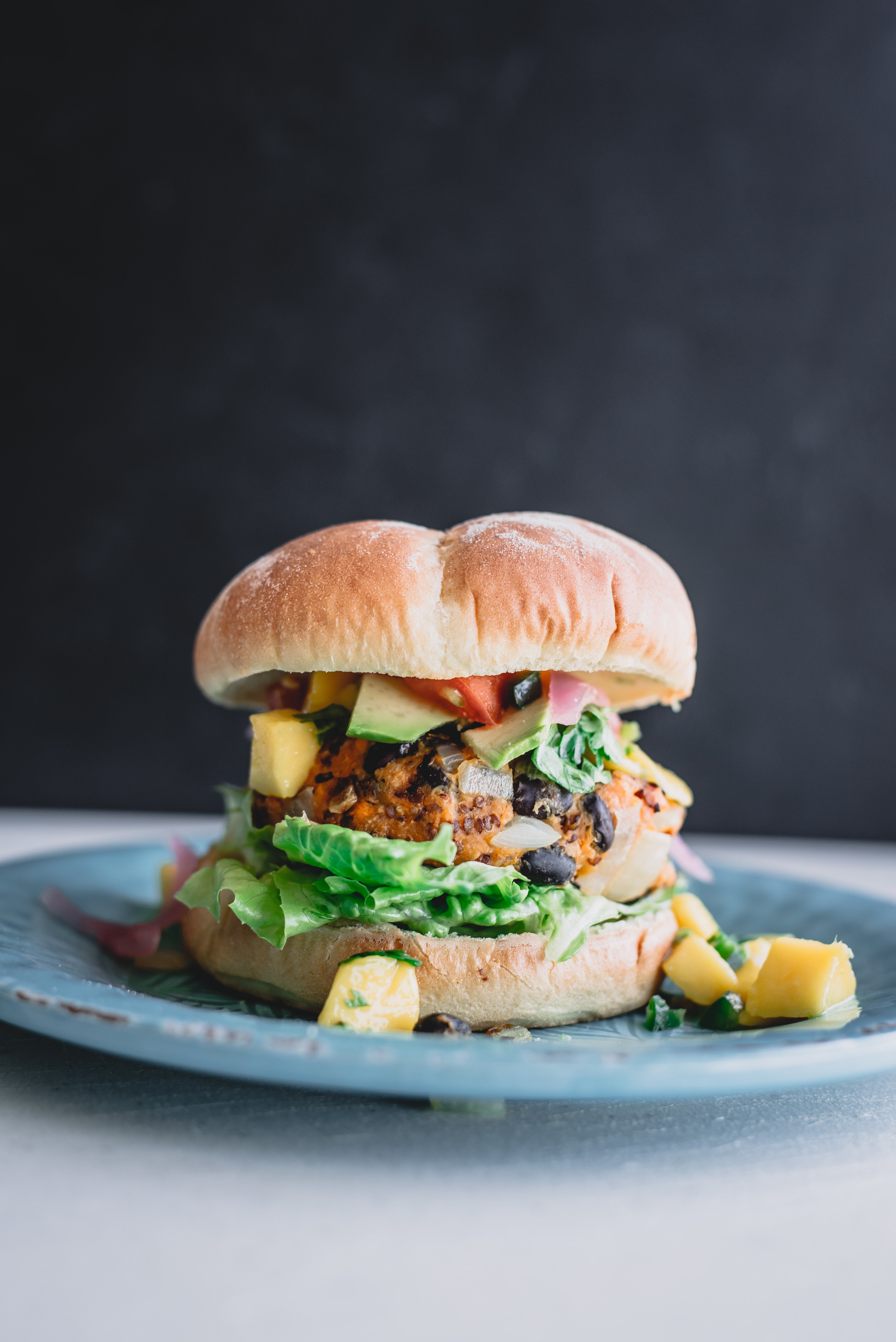 hamburguesa de frijoles