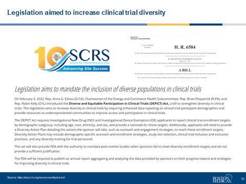 Legislation aimed to increase clinical trial diversity