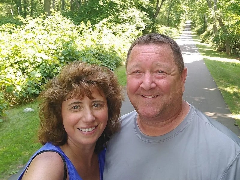 Dave O’Brien and his wife Ana enjoying a nature walk