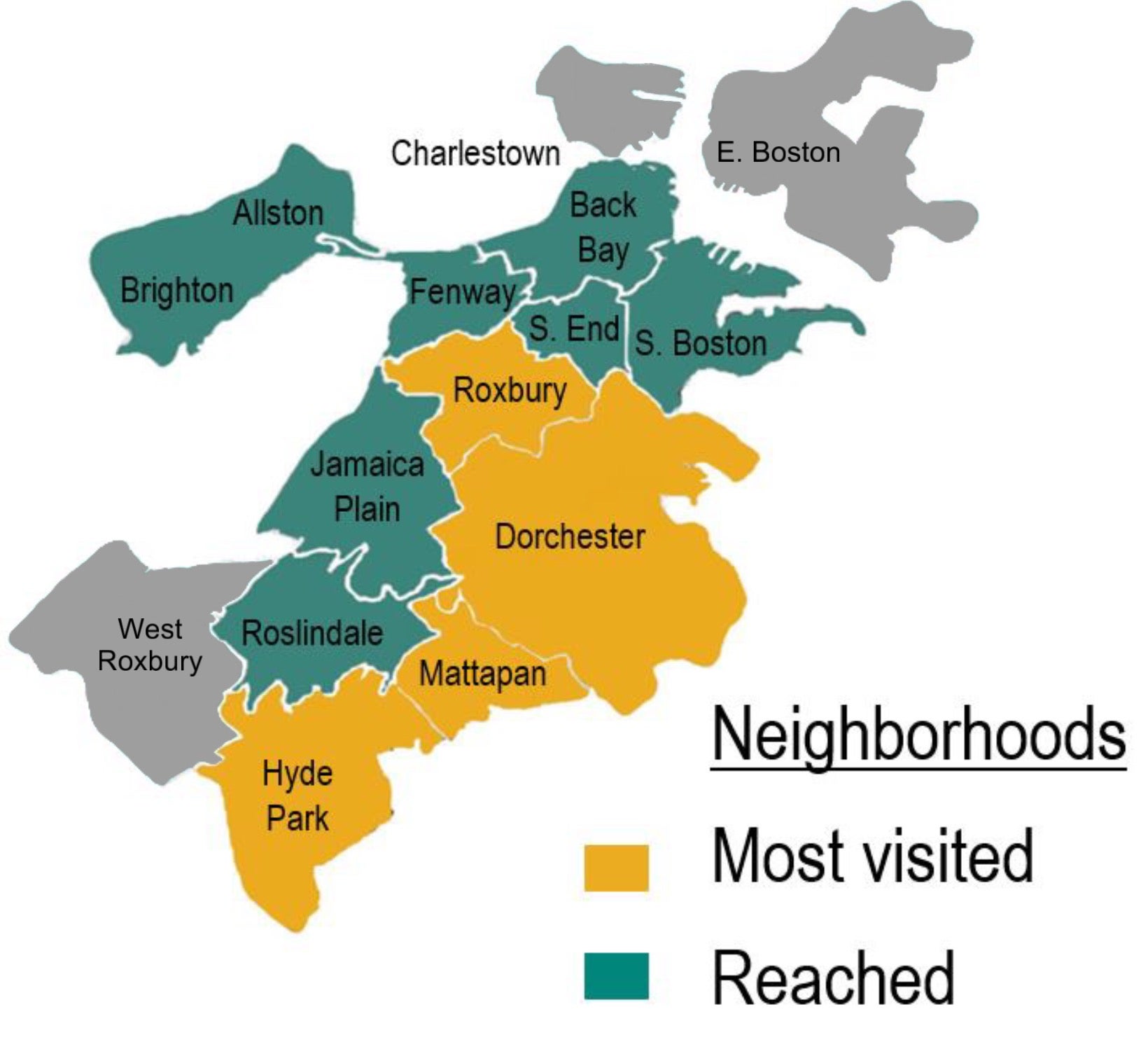 map of neighborhoods curbside care goes to