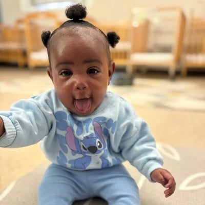 Adaira, a playful and inquisitive baby