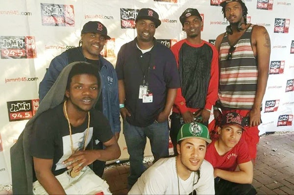 VIAP staff Rusti Pendleton, VIAP Trauma Response Team and David Wiley, Hospital Outreach Coordinator (standing w/ Red Sox caps) hosted VIAP participants on a group outing to the “Summer Jam” concert last June, where they enjoyed a private barbecue and back stage passes to meet performers.