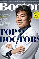 Boston Magazine cover featuring Top Doctors